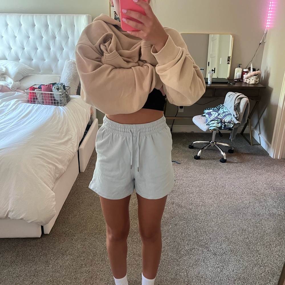 Light blue sweatshorts